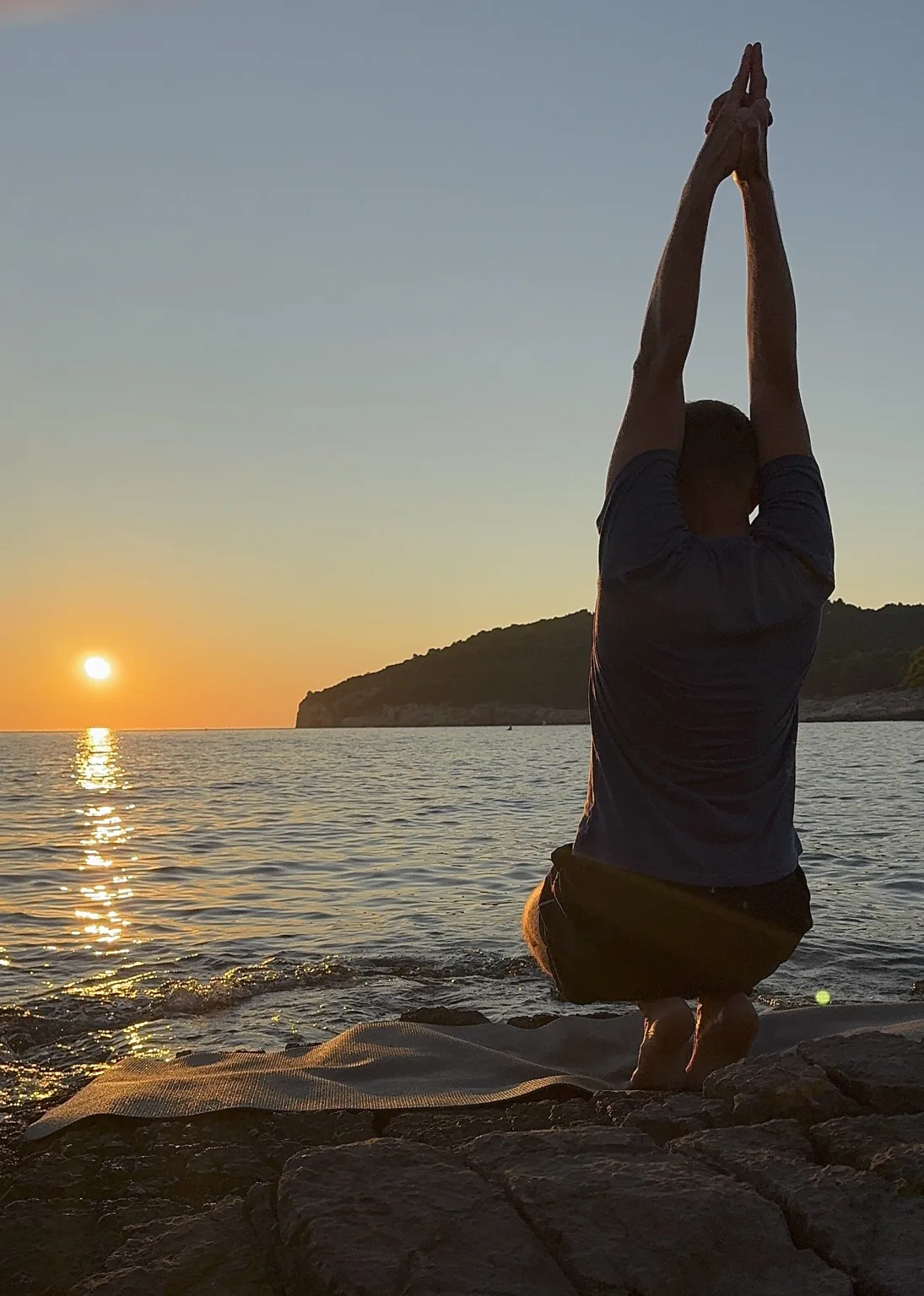 sunset yoga